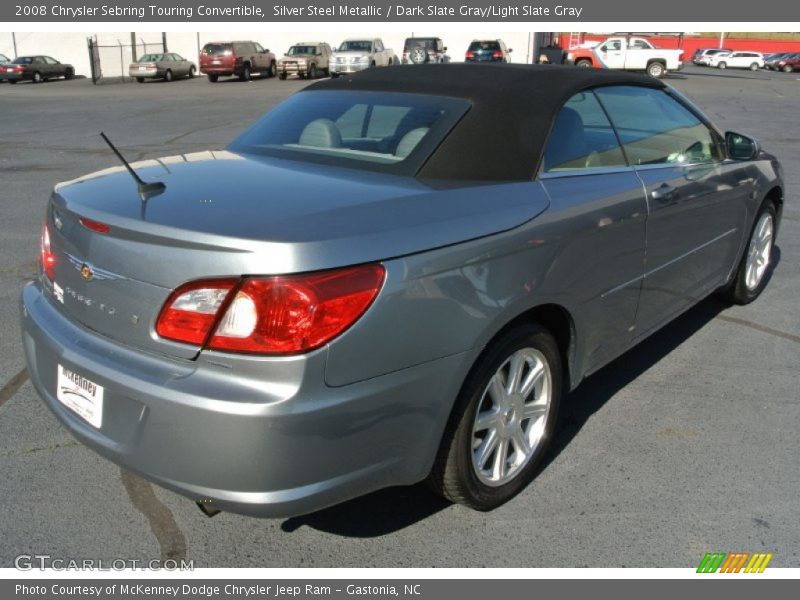 Silver Steel Metallic / Dark Slate Gray/Light Slate Gray 2008 Chrysler Sebring Touring Convertible