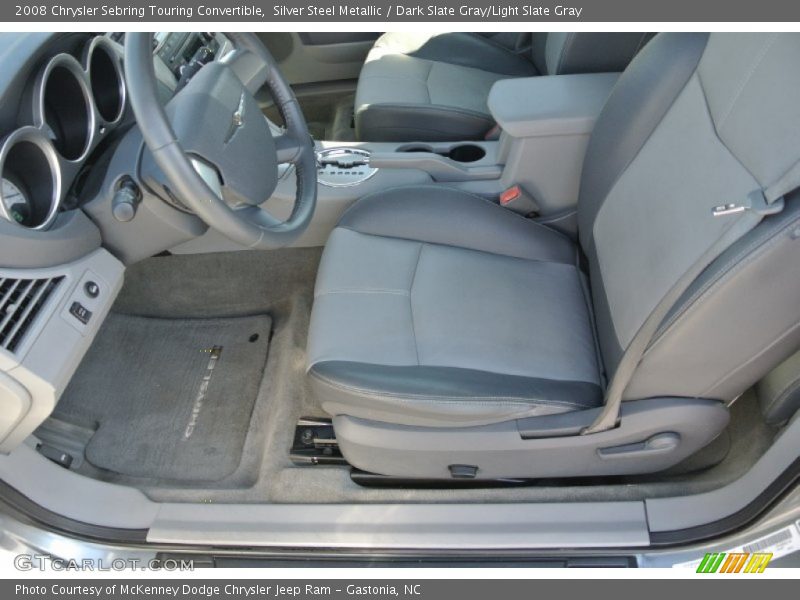 Silver Steel Metallic / Dark Slate Gray/Light Slate Gray 2008 Chrysler Sebring Touring Convertible