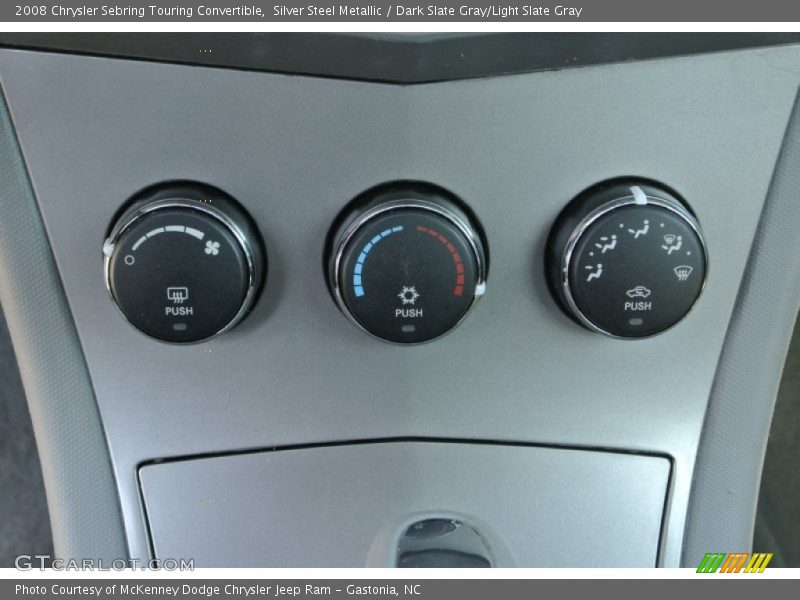 Silver Steel Metallic / Dark Slate Gray/Light Slate Gray 2008 Chrysler Sebring Touring Convertible