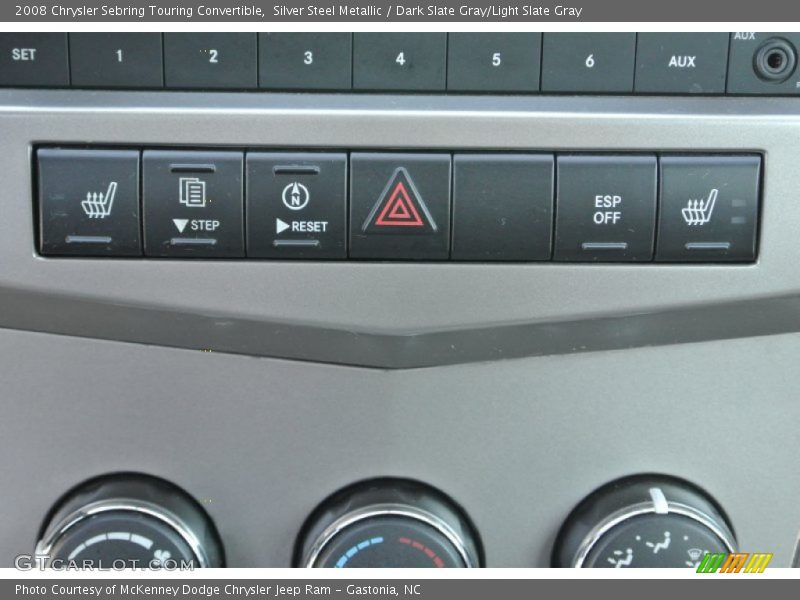 Silver Steel Metallic / Dark Slate Gray/Light Slate Gray 2008 Chrysler Sebring Touring Convertible
