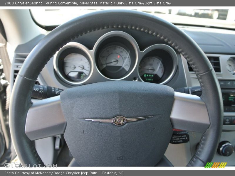 Silver Steel Metallic / Dark Slate Gray/Light Slate Gray 2008 Chrysler Sebring Touring Convertible