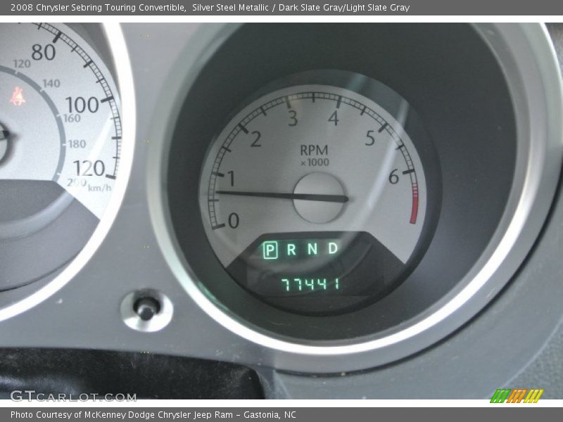 Silver Steel Metallic / Dark Slate Gray/Light Slate Gray 2008 Chrysler Sebring Touring Convertible