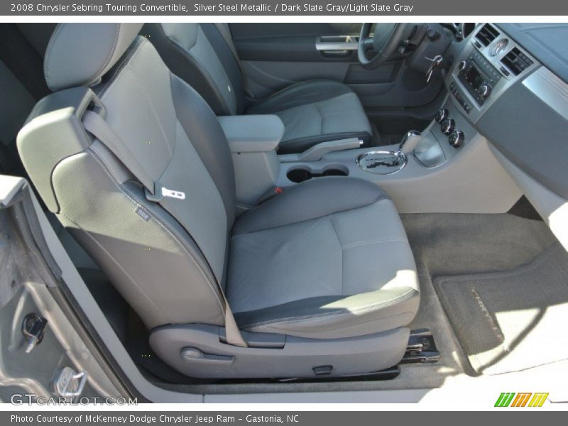 Silver Steel Metallic / Dark Slate Gray/Light Slate Gray 2008 Chrysler Sebring Touring Convertible