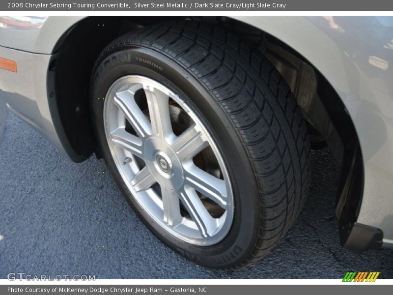 Silver Steel Metallic / Dark Slate Gray/Light Slate Gray 2008 Chrysler Sebring Touring Convertible