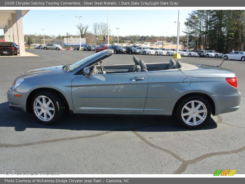 Silver Steel Metallic / Dark Slate Gray/Light Slate Gray 2008 Chrysler Sebring Touring Convertible