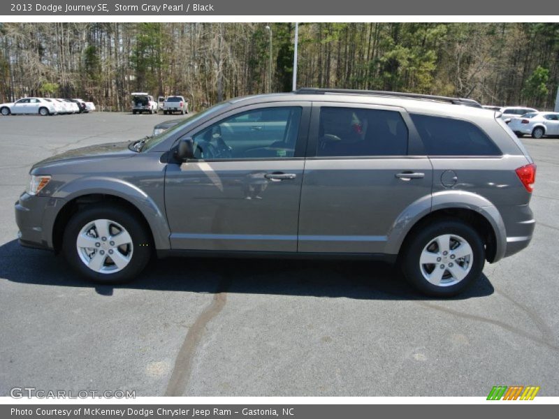 Storm Gray Pearl / Black 2013 Dodge Journey SE