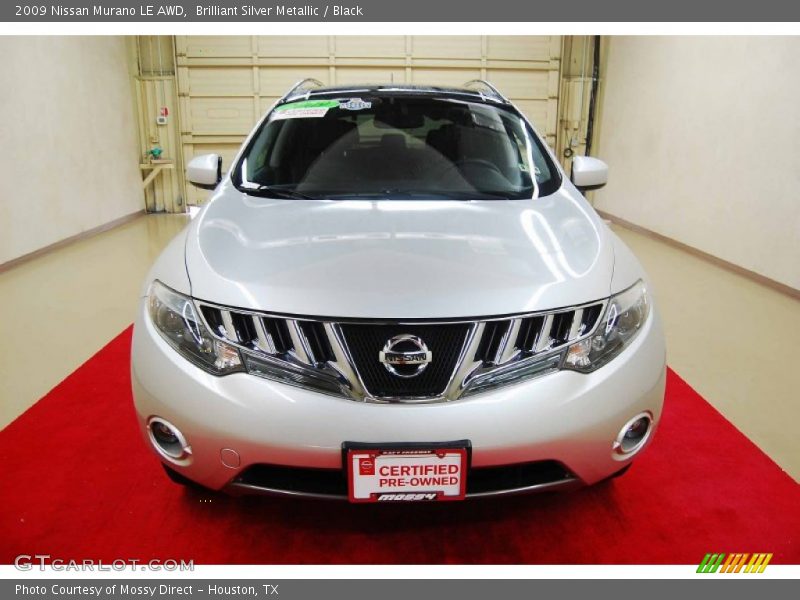 Brilliant Silver Metallic / Black 2009 Nissan Murano LE AWD