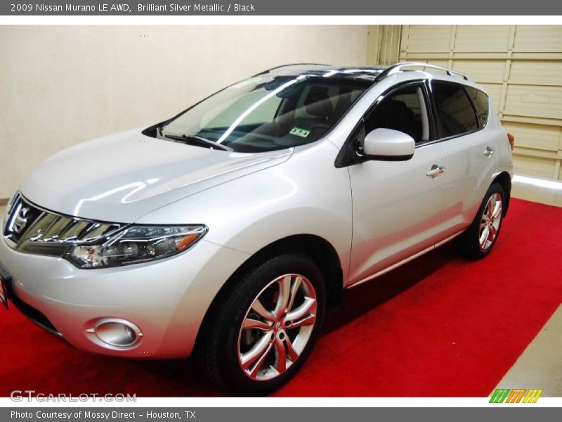 Brilliant Silver Metallic / Black 2009 Nissan Murano LE AWD