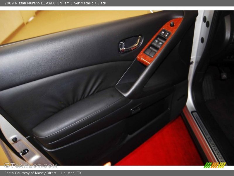 Brilliant Silver Metallic / Black 2009 Nissan Murano LE AWD