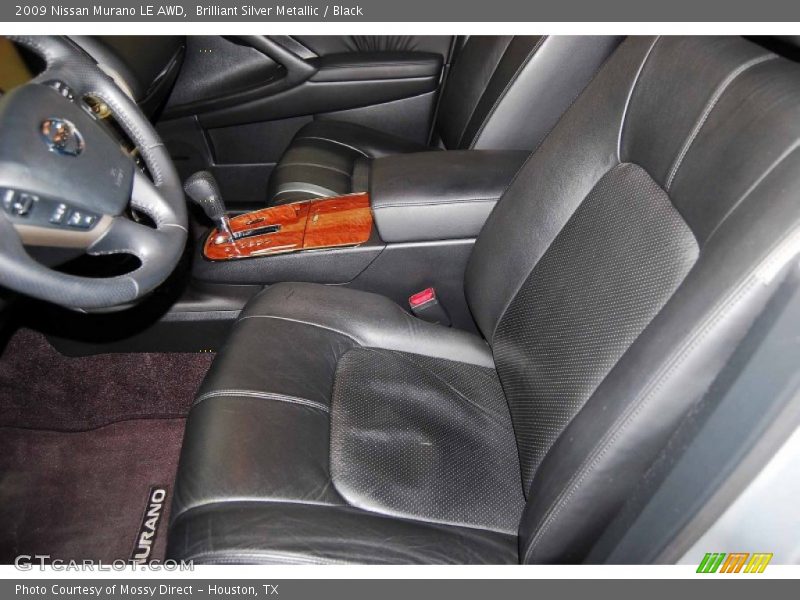 Brilliant Silver Metallic / Black 2009 Nissan Murano LE AWD