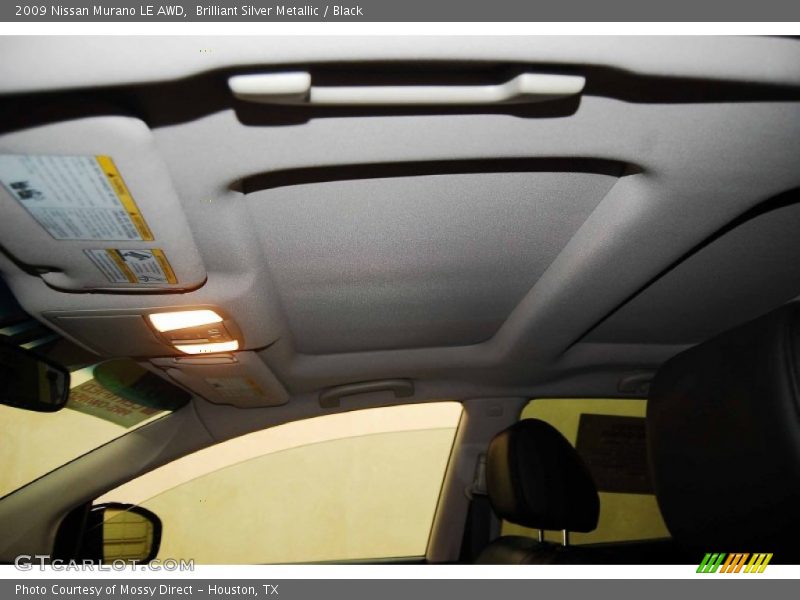 Brilliant Silver Metallic / Black 2009 Nissan Murano LE AWD