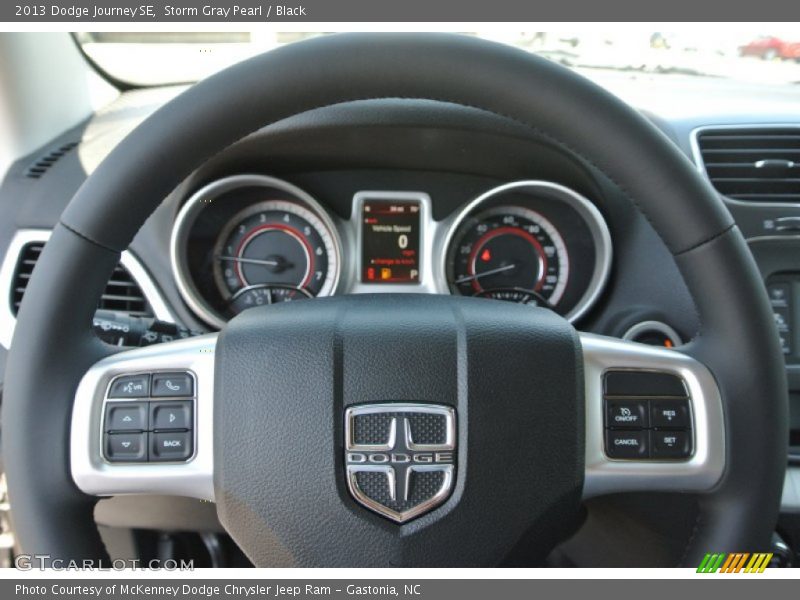Storm Gray Pearl / Black 2013 Dodge Journey SE