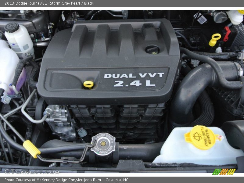 Storm Gray Pearl / Black 2013 Dodge Journey SE