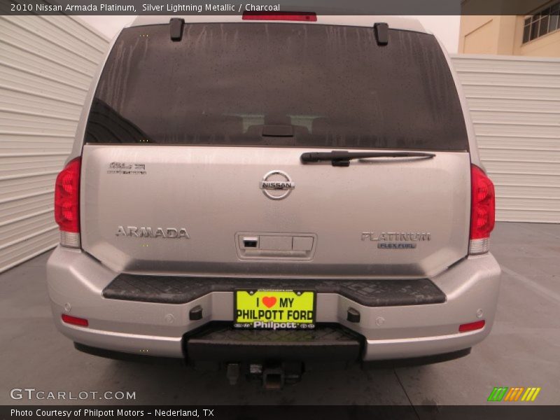 Silver Lightning Metallic / Charcoal 2010 Nissan Armada Platinum
