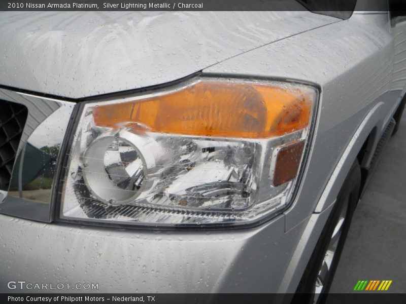 Silver Lightning Metallic / Charcoal 2010 Nissan Armada Platinum