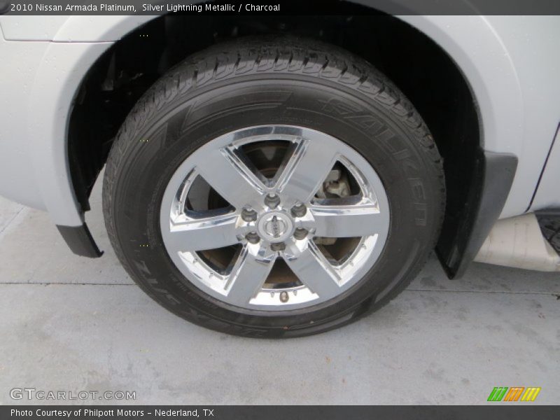 Silver Lightning Metallic / Charcoal 2010 Nissan Armada Platinum