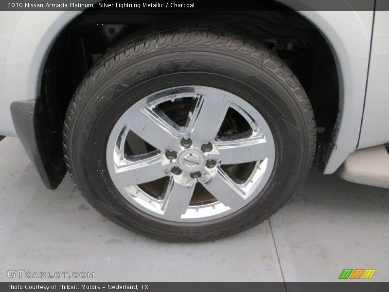 Silver Lightning Metallic / Charcoal 2010 Nissan Armada Platinum