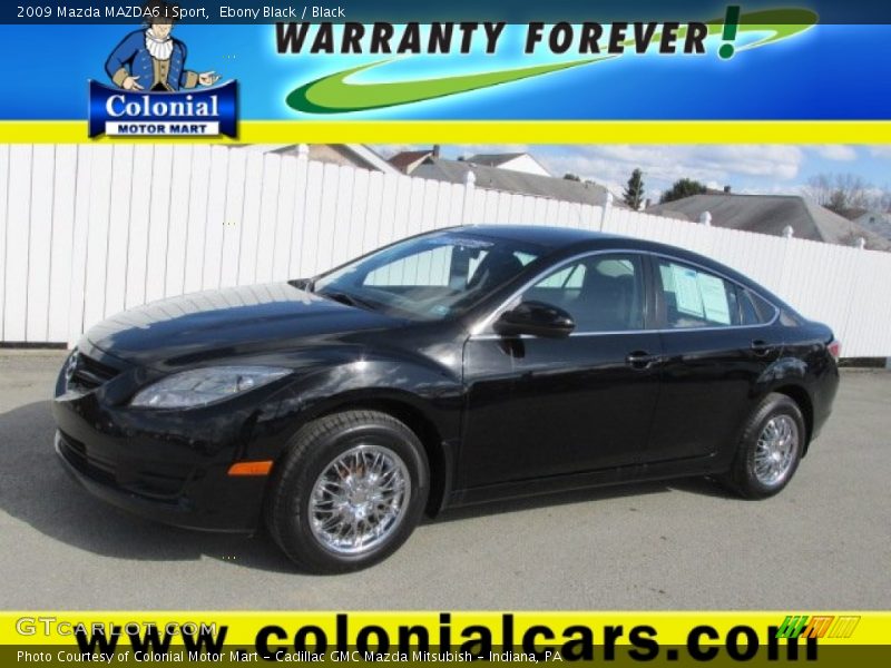 Ebony Black / Black 2009 Mazda MAZDA6 i Sport