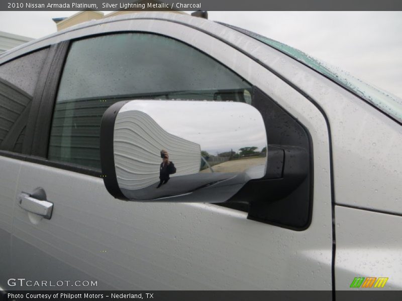 Silver Lightning Metallic / Charcoal 2010 Nissan Armada Platinum