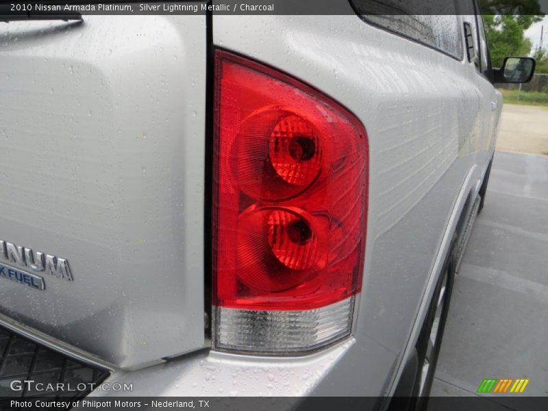 Silver Lightning Metallic / Charcoal 2010 Nissan Armada Platinum