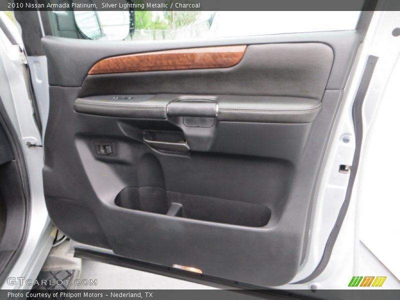 Silver Lightning Metallic / Charcoal 2010 Nissan Armada Platinum