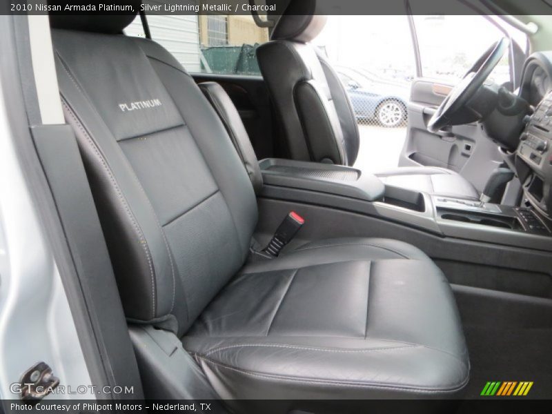 Silver Lightning Metallic / Charcoal 2010 Nissan Armada Platinum
