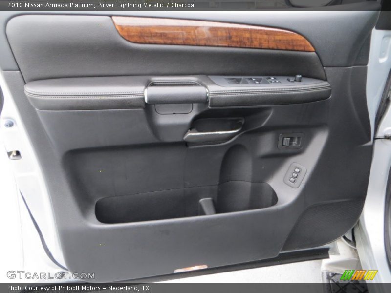 Silver Lightning Metallic / Charcoal 2010 Nissan Armada Platinum
