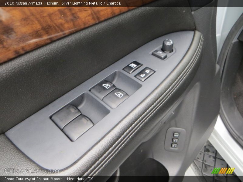 Silver Lightning Metallic / Charcoal 2010 Nissan Armada Platinum