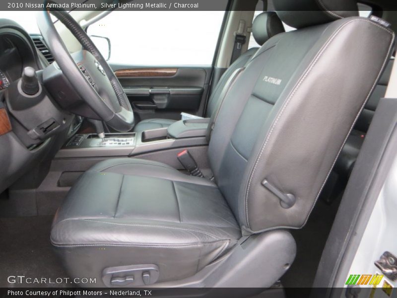 Silver Lightning Metallic / Charcoal 2010 Nissan Armada Platinum