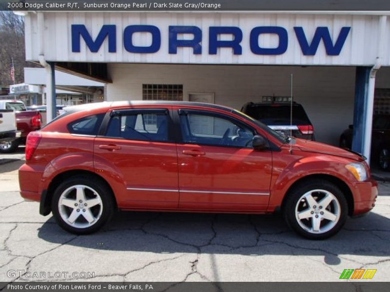 Sunburst Orange Pearl / Dark Slate Gray/Orange 2008 Dodge Caliber R/T