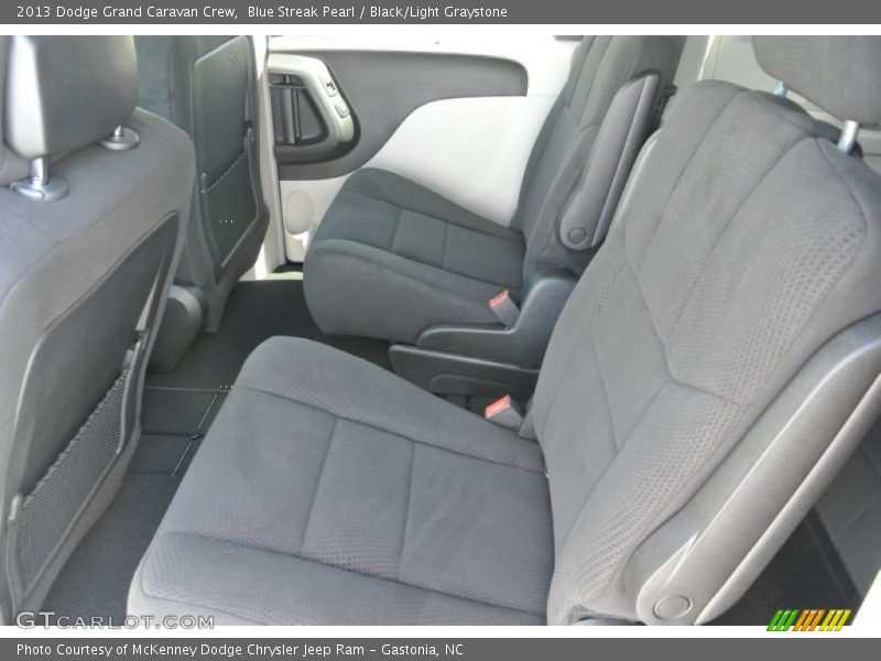 Blue Streak Pearl / Black/Light Graystone 2013 Dodge Grand Caravan Crew
