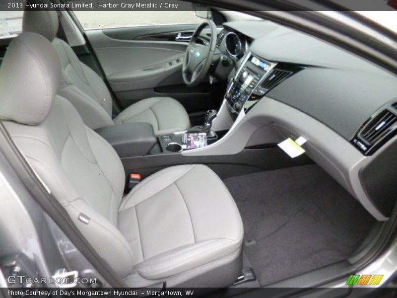 Harbor Gray Metallic / Gray 2013 Hyundai Sonata Limited