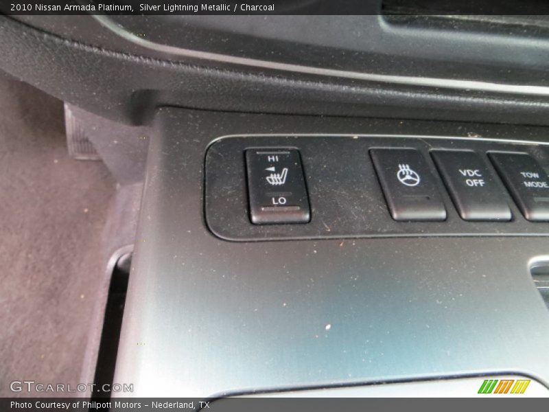 Silver Lightning Metallic / Charcoal 2010 Nissan Armada Platinum
