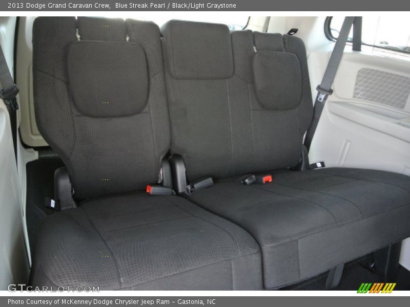 Blue Streak Pearl / Black/Light Graystone 2013 Dodge Grand Caravan Crew
