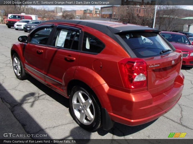Sunburst Orange Pearl / Dark Slate Gray/Orange 2008 Dodge Caliber R/T