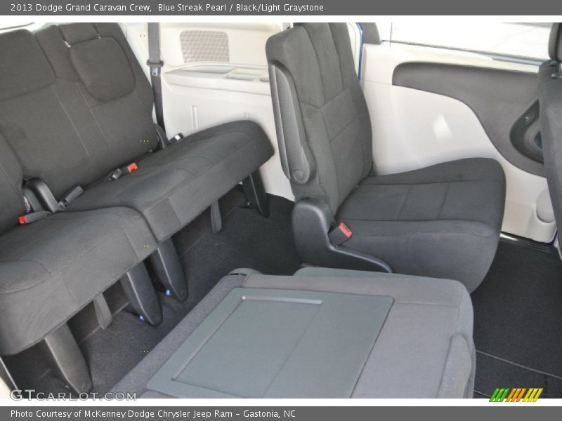 Blue Streak Pearl / Black/Light Graystone 2013 Dodge Grand Caravan Crew