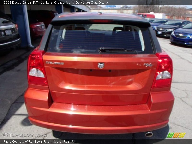 Sunburst Orange Pearl / Dark Slate Gray/Orange 2008 Dodge Caliber R/T