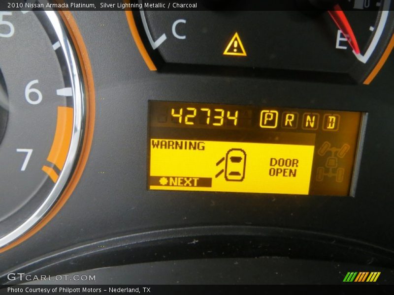Silver Lightning Metallic / Charcoal 2010 Nissan Armada Platinum