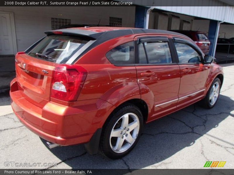 Sunburst Orange Pearl / Dark Slate Gray/Orange 2008 Dodge Caliber R/T