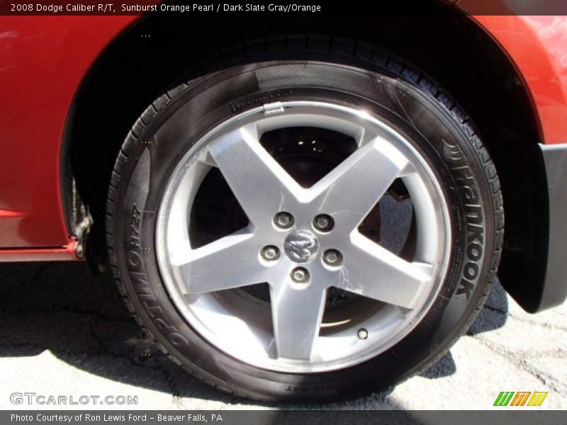 Sunburst Orange Pearl / Dark Slate Gray/Orange 2008 Dodge Caliber R/T