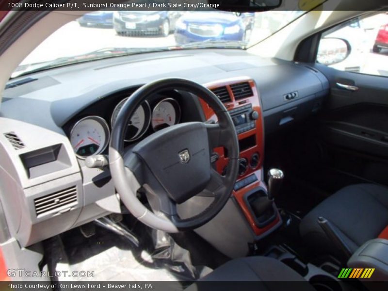 Sunburst Orange Pearl / Dark Slate Gray/Orange 2008 Dodge Caliber R/T