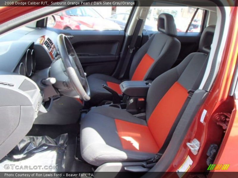Sunburst Orange Pearl / Dark Slate Gray/Orange 2008 Dodge Caliber R/T