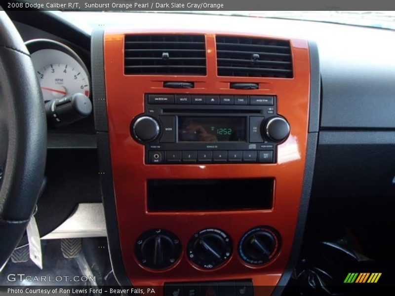 Sunburst Orange Pearl / Dark Slate Gray/Orange 2008 Dodge Caliber R/T