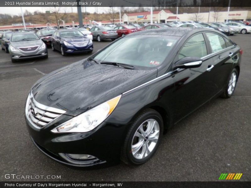 Midnight Black / Gray 2013 Hyundai Sonata Limited