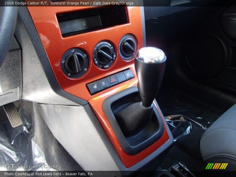 Sunburst Orange Pearl / Dark Slate Gray/Orange 2008 Dodge Caliber R/T