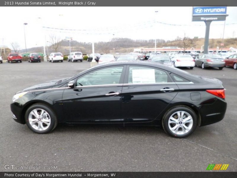 Midnight Black / Gray 2013 Hyundai Sonata Limited