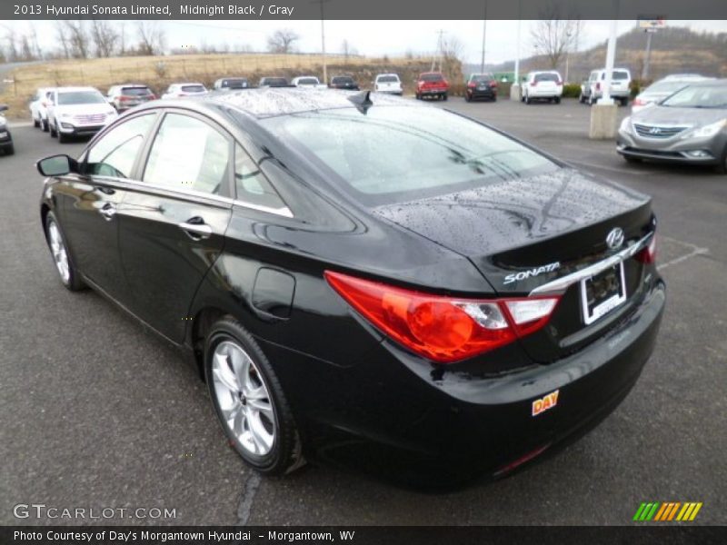 Midnight Black / Gray 2013 Hyundai Sonata Limited