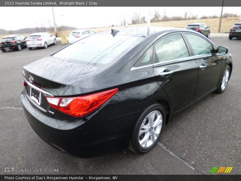 Midnight Black / Gray 2013 Hyundai Sonata Limited