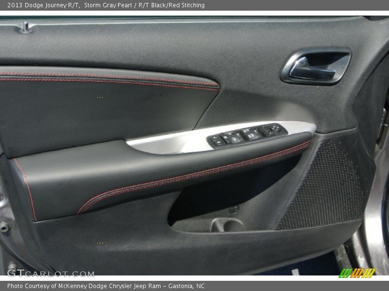 Storm Gray Pearl / R/T Black/Red Stitching 2013 Dodge Journey R/T