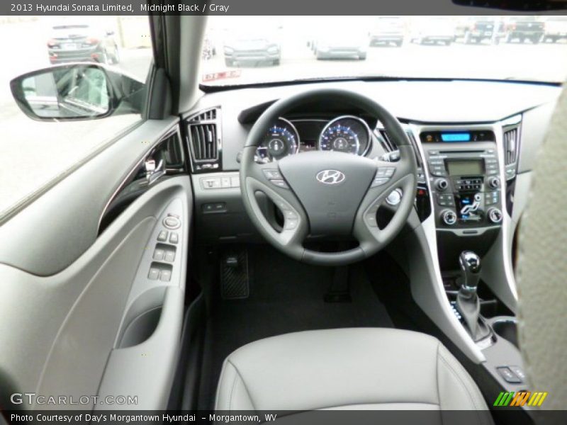 Midnight Black / Gray 2013 Hyundai Sonata Limited